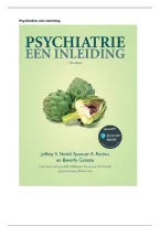 Samenvatting Psychiatrie&comma; een inleiding &plus; 5 oefentoetsen &plus; begrippenlijst &plus; ultra korte samenvatting &plus; 10 andere hulpmiddelen voor het leren van de toets&period;