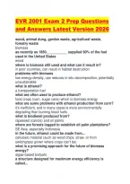 EVR 2001 Exam 2 Prep Questions and Answers Latest Version 2026