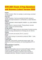 EVR 2001 Exam 4 Prep Questions and Answers Latest Version 2026