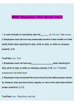 BNSF Dispatcher Final Review Part 2 2026&sol;2027 &vert; Exam Questions & Answers &vert; Study Guide & Exam Prep