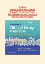 Test Bank for Abrams' Clinical Drug Therapy&colon; Rationales for Nursing Practice&comma; 13th Edition &ndash; 650&plus; NCLEX-Style Questions with Answers & Rationales &vert; Instant Download