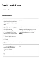 PHYS 165 Module 3 Exam Questions and Answers &ndash; Physics Exam Study Guide