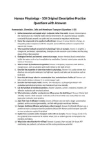 Human Physiology - 100 Original Descriptive Practice Questions with Answers