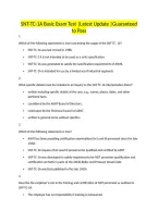 SNT-TC-1A Basic Exam Test &vert;Latest Update &vert;Guaranteed to Pass