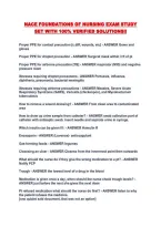 NACE Foundations of Nursing Exam Practice Questions and Answers &ndash; Nursing Entrance Exam Study Guide