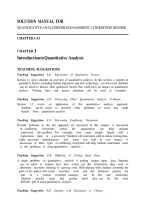 Solution Manual For Quantitative Analysis For Management&comma; 14Th Edition By Render All Chapters 1 To 15 Complete &comma; Graded A&plus;&NewLine;