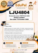 LJU4804 October November Portfolio &lpar;Complete Answers&rpar; Semester 2 2026 - Due 19 October 2026