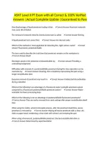 ASNT Level II PT Exam with all Correct & 100&percnt; Verified Answers &vert;Actual Complete Update &vert;Guaranteed to Pass