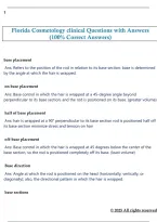 Florida Cosmetology Clinical Exam Questions and Answers PDF&colon; Practice Test