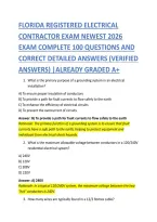 Florida Registered Electrical Contractor Exam PDF&colon; Practice Questions and Answers