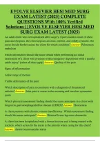 Evolve Elsevier HESI Med-Surg Exam PDF&colon; Practice Questions and Answers