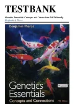 Test Bank for Genetics Essentials-Concepts and Connections&comma; 5th Edition &lpar;Pierce&comma; 2026&rpar;&comma; Chapter 1-18 &vert; All Chapters&NewLine;
