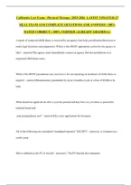 California Physical Therapy Law Exam PDF&colon; Practice Questions and Answers Study Guide