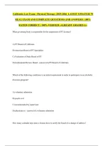 California Physical Therapy Law Exam PDF&colon; Practice Questions and Answers Study Guide
