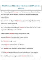 BSC 101 Exam 3 Questions and Answers &vert; Biology Exam Study Guide & Test Prep