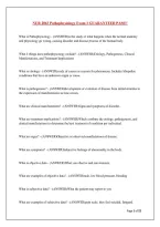 NUR 2063 Pathophysiology Exam 1 GUARANTEED PASS&excl;&excl;