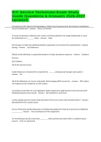ICC Service Technician Exam Study Guide Questions & Answers 2026-2027 Updated&period;