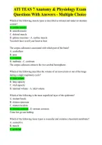 ATI TEAS 7 Anatomy and Physiology Exam Questions and Answers &vert; TEAS 7 Study Guide & Test Prep