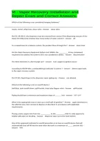 VI - Vapor Recovery Installation and Repair Exam and Correct Answers&period;&NewLine;&NewLine;