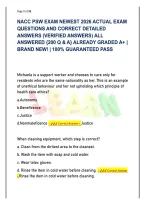 NACC PSW Exam 2026 Questions and Detailed Answers &vert; Personal Support Worker Certification Exam Prep