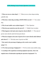 Massachusetts 1B Hoisting License Practice Exam Questions and Answers &vert; Certification Exam Prep Study Guide