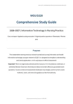 WGU D220 Comprehensive Study Guide &lpar;PDF&rpar; &vert; 2026&ndash;2027 &vert; Western Governors University