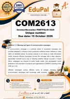 COM2613 Assignment 3 PORTFOLIO &lpar;COMPLETE ANSWERS&rpar; Semester 2 2026 - DUE 15 October 2026