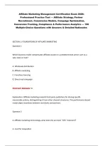 Affiliate Marketing Management Certification Exam 2026&colon;&NewLine;Professional Practice Test &mdash; Affiliate Strategy&comma; Partner&NewLine;Recruitment&comma; Commission Models&comma; Campaign Optimization&comma;&NewLine;Conversion Tracking&comma; Compliance & Performance Analytics &mdash; 190&NewLine;Multiple-Choice Quest