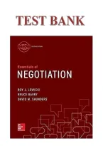 Essentials of Negotiation&comma; 6th Edition by Roy J&period; Lewicki&comma; Bruce Barry&comma; and David M&period; Saunders &vert; Test Bank and Study Guide