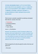 Uta Biol 2458 Aranda Exam 2 Actual Exam 2026 &vert;&vert;              &NewLine;Most Recent Exam 2026&vert;2027 Actual Complete &NewLine;Real Exam Questions And Correct Answers &NewLine;&lpar;Verified Answers&rpar; Already Graded A&plus; &vert; &NewLine;Guaranteed Success&excl;&excl; Newest Exam &vert; Just &NewLine;Released&excl;&excl; 