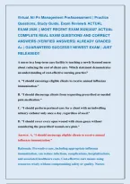 Virtual Ati Pn Management Preassessment &vert; Practice  &NewLine;Questions&comma; Study Guide&comma; Exam Review& Actual                      &NewLine;Exam 2026 &vert;&vert; Most Recent Exam 2026&vert;2027 Actual &NewLine;Complete Real Exam Questions And Correct &NewLine;Answers &lpar;Verified Answers&rpar; Already Graded 