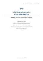 WGU C798 MSN Nursing Informatics E-Portfolio Template&colon; Competency Evidence&comma; Project Work & Professional Reflection &lpar;PDF&rpar; &vert; 2026&ndash;2027 &vert; Western Governors University