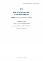 WGU C798 MSN Nursing Informatics E-Portfolio Template&colon; Competency Evidence&comma; Project Work & Professional Reflection &lpar;PDF&rpar; &vert; 2026&ndash;2027 &vert; Western Governors University