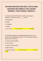 Inft3100 Exam Real Exam 2026 &vert; Actual Exam Questions And Correctly Well-Defined Answers &vert; Latest Version &vert; Graded A&plus;