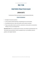 NU 136 Fundamentals of Nursing Midterm Practice Exam&colon; Questions & Rationales &lpar;PDF&rpar; &vert; 2026&ndash;2027 &vert; Galen College of Nursing