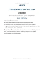 NU 136 Fundamentals of Nursing Comprehensive Practice Exam&colon; Questions&comma; Answers & Detailed Rationales &lpar;PDF&rpar; &vert; 2026&ndash;2027 &vert; Galen College of Nursing