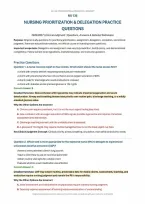 NU 136 Fundamentals of Nursing Prioritization & Delegation Practice Questions&colon; Clinical Judgment&comma; Answers & Rationales &lpar;PDF&rpar; &vert; 2026&ndash;2027 &vert; Galen College of Nursing