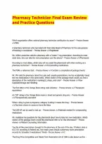Pharmacy Technician Final Exam Review and Practice Questions&period;pdf&NewLine;&NewLine;