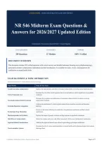 NR 546 Midterm Exam Questions & Answers for 2026&sol;2027 Updated Edition