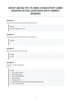 Envoy Air Erj 170-175 Week 3 Exam Study Cards&NewLine;Updated Actual Questions With Correct&NewLine;Answers