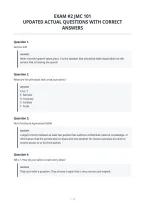 Exam &num;2 Jmc 101&NewLine;Updated Actual Questions With Correct&NewLine;Answers
