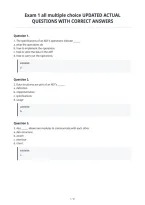Exam 1 All Multiple Choice Updated Actual&NewLine;Questions With Correct Answers