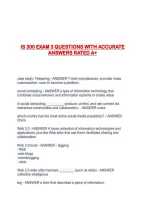Is 300 Exam 3 Questions With Accurate Answers Rated A&plus;