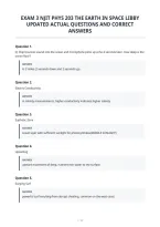 Exam 3 Njit Phys 203 The Earth In Space Libby&NewLine;Updated Actual Questions And Correct&NewLine;Answers