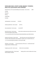  Nurs-108 Exam 1 Study Guide 2026&sol;2027 &vert; Nursing Practice Questions And Answers