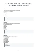 Exam Bank Bio 235&comma; Final Exam Updated Actual&NewLine;Questions With Correct Answers