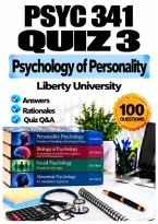 PSYC 341 Quiz 3 &ndash; Psychology of Personality &lpar;2026&sol;2027&rpar; Q&A &vert; Liberty University A&plus; Guarantee