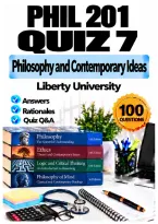 PHIL 201 Quiz 7 &ndash; Philosophy and Contemporary Ideas &lpar;2026&sol;2027&rpar; Q&A &vert; Liberty University A&plus; Guarantee