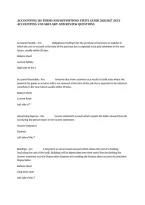 Accounting 201 Terms And Definitions Study Guide 2026&sol;2027 &vert; Key Accounting Vocabulary And Review Questions