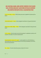 Lra 218 Final Exam&colon; 100&percnt; Expert Verified Study Guide &NewLine;Real Testing 2026&vert;2027 Questions Detailed Answers &NewLine;And Instructor Note For A&plus; Guaranteed Pass 